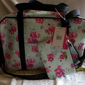 Betsy Johnson Weekender  with matching wrist-let